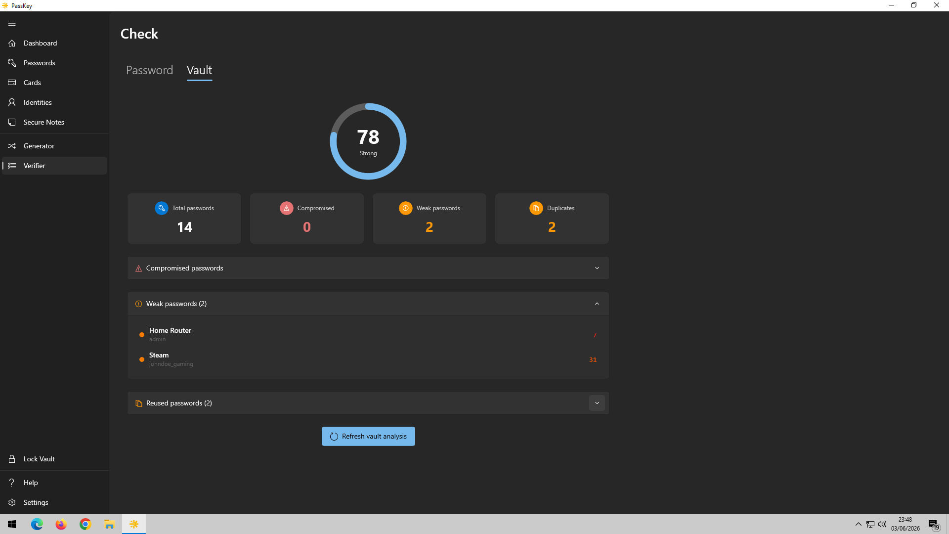 Vault security audit